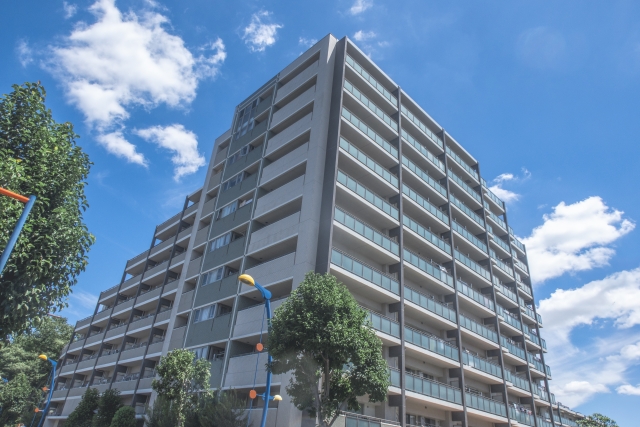 高層マンションの外観