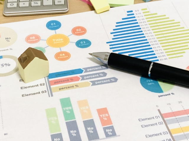 家賃の市場価格がわかるグラフ